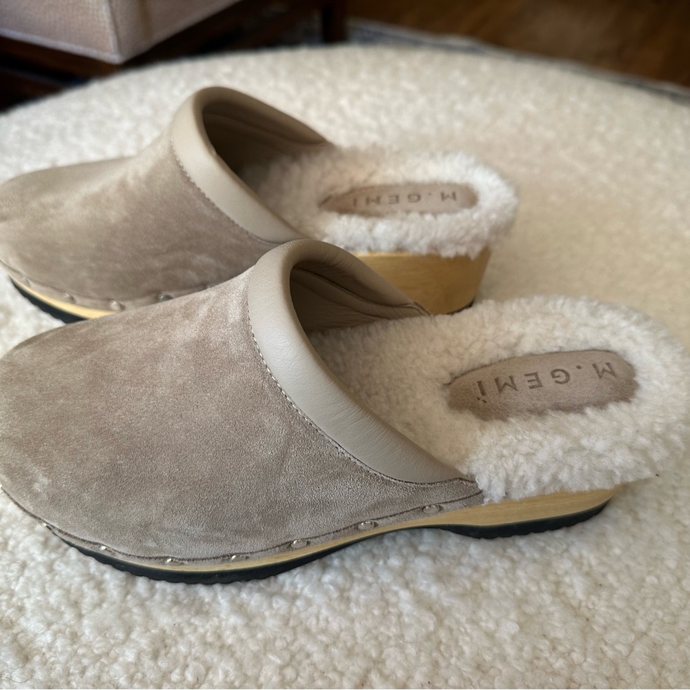 M. Gemi Greta Shearling Clog, W39